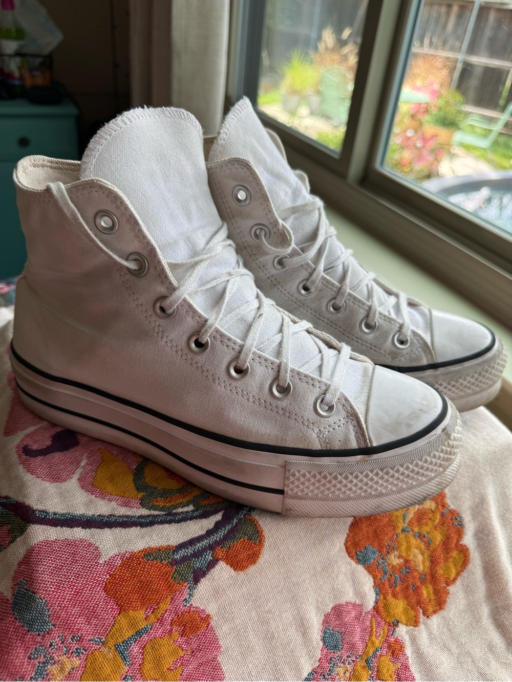 Converse Chuck Taylor All Star Lift High-Top Canvas Sneakers in White